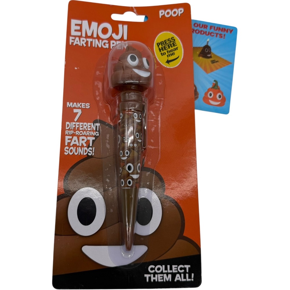 Our Friendly Forest Poop Emoji Farting Pen 7 Sounds Novelty Gag Gift New